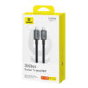 Baseus Thunderbolt Cable Crystal Shine USB3.2 Full Featured USB C to USB C Display Cable 100W 1.5m 20Gb Cluster Black P10318204111 00 7