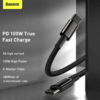 Baseus Tungsten Gold Fast Charging Data Cable Type C to Type C 100W 2m Black s
