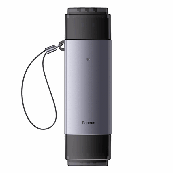 Baseus Card Reader Dual Output USB-A  & Type-C to SD TF Card Reader WKQX060113  Grey - Image 3