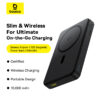 Baseus Wireless Power Bank Airpow 2 Qi2 Magnetic Power Bank 10000mAh With Cable  P10080000123-00