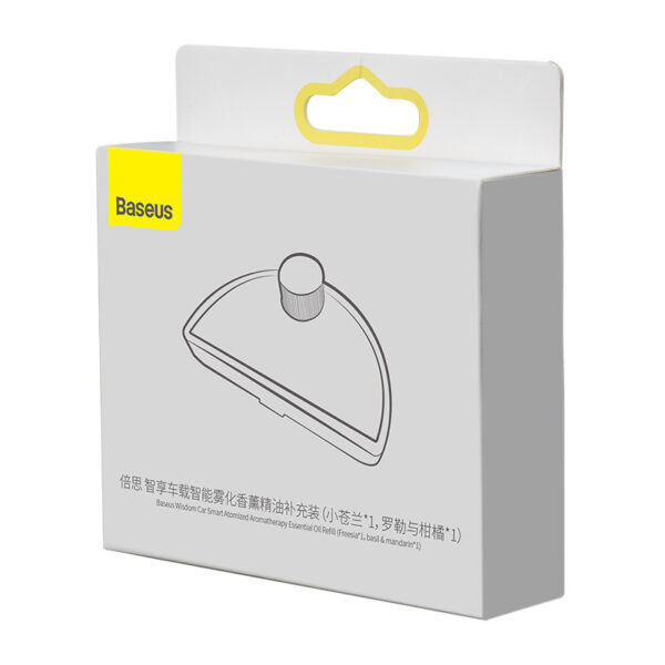 Baseus Wisdom Car Smart Atomized Air Freshener Essential Oil Refill  1xFreesia 1xbasil 1xmandarin CNZX010200 - Image 4