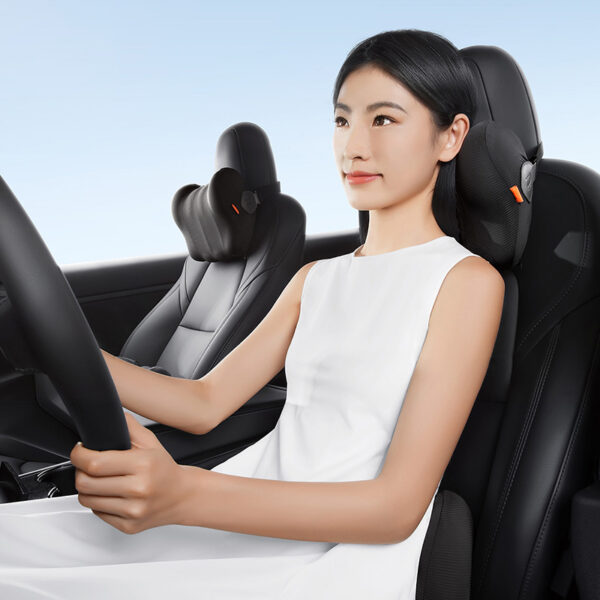 Baseus Pillow Comfort Ride Series Car Cooling Headrest Pillow Cluster Black  C20036400111-00 - Image 3