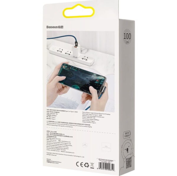 Baseus CATLCS-A01 Legend Series Elbow Fast Charging Data Cable Type-C to Lightning For Iphone  PD 20W 2m Black - Image 6