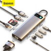Baseus HUB Type-C CAHUB-CT0G Metal Gleam Series 11-in-1 Multifunctional Docking Station Space Gray