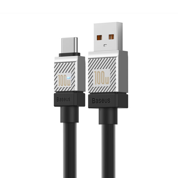 Baseus Cable 100W USB-A To Type-C CoolPlay Series Doublly-Wrapped Premium Quality Fast Charging Cable CAKW000601 1M Black - Image 3
