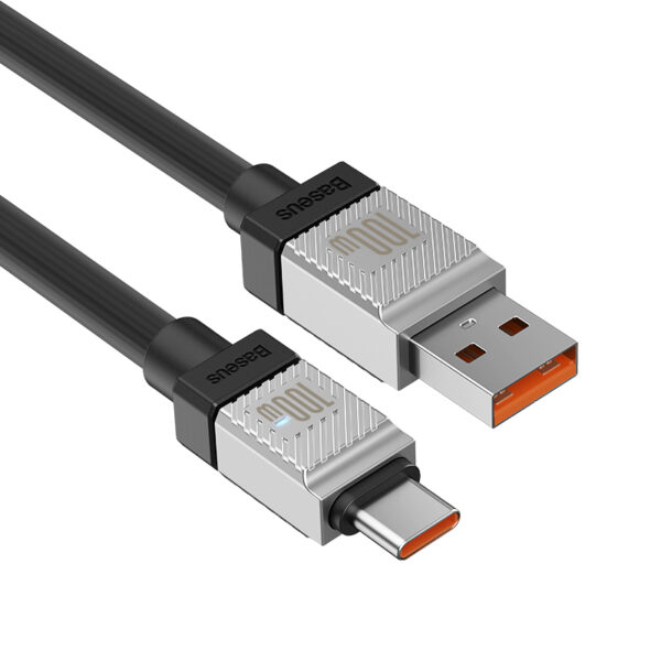 Baseus Cable 100W USB-A To Type-C CoolPlay Series Doublly-Wrapped Premium Quality Fast Charging Cable CAKW000601 1M Black - Image 4