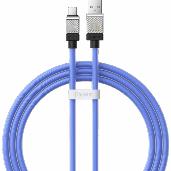Baseus Cable 100W USB-A To Type-C CoolPlay Series Doublly-Wrapped Premium Quality Fast Charging Cable CAKW000703 2M Blue - Image 3