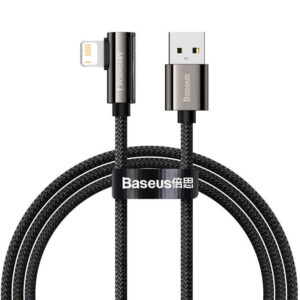 Baseus CALCS-01 Legend Series Elbow Fast Charging Data Cable USB to iP 2.4A 1m Black