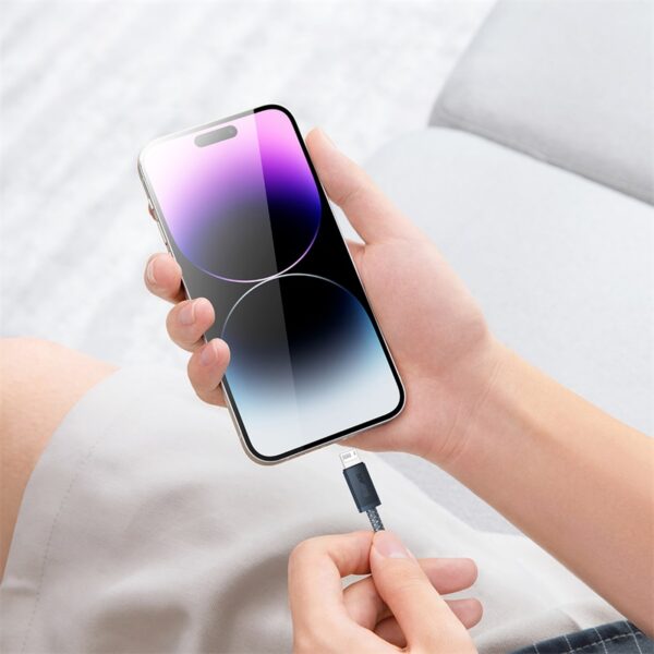 Baseus Cable Dynamic Series Fast Charging Data USB to Lightning For Iphone 5 6 7 8 X Xr  X Xs Max 11 12 13 14 2.4A 1m Slate Gray CALD000416 - Image 5