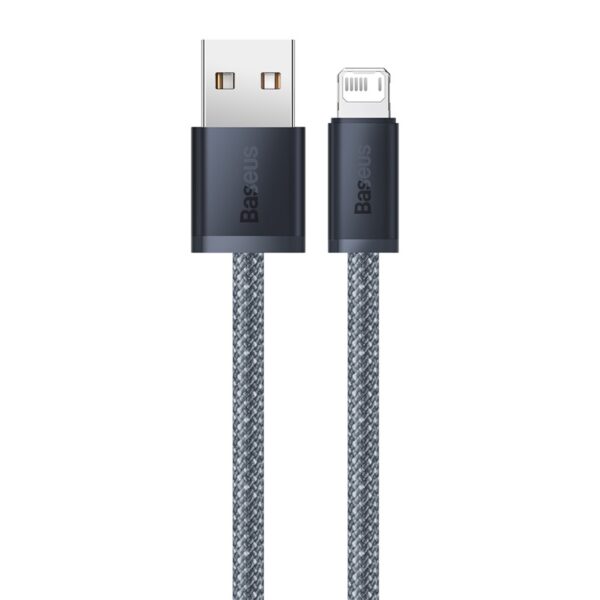 Baseus Cable Dynamic Series Fast Charging Data USB to Lightning For Iphone 5 6 7 8 X Xr  X Xs Max 11 12 13 14 2.4A 1m Slate Gray CALD000416 - Image 2