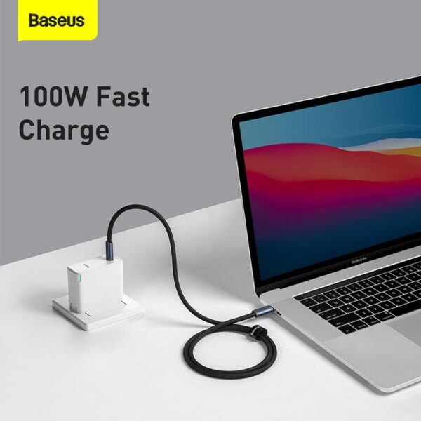 Baseus Thunderbolt 4 USB4 Full-Featured 8K Video 40Gbps Premium Cable Type-c to Type-c 100W 1M P10311803111-00 - Image 2