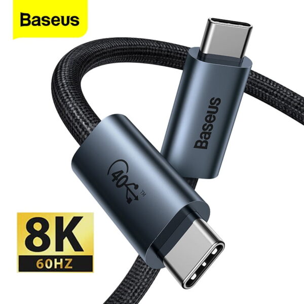 Baseus Thunderbolt 4 USB4 Full-Featured 8K Video 40Gbps Premium Cable Type-c to Type-c 100W 1M P10311803111-00