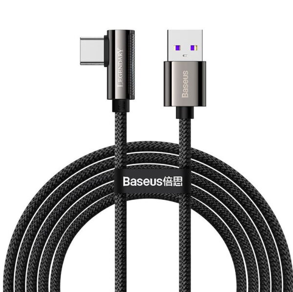 Baseus CATCS-C01 Legend Series Elbow Fast Charging Data Cable USB to Type-C 66W 2m Black