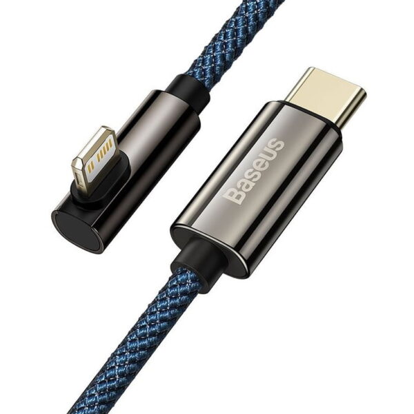 Baseus  CACS000303 Legend Series Elbow Fast Charging Data Cable Type-C to Lightning For Iphone PD 20W 2m Blue - Image 4