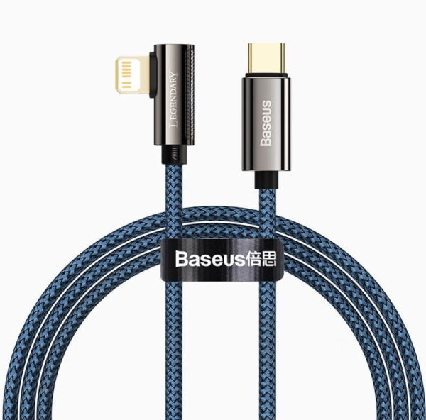 Baseus  CACS000303 Legend Series Elbow Fast Charging Data Cable Type-C to Lightning For Iphone PD 20W 2m Blue