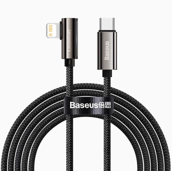 Baseus CATLCS-A01 Legend Series Elbow Fast Charging Data Cable Type-C to Lightning For Iphone  PD 20W 2m Black