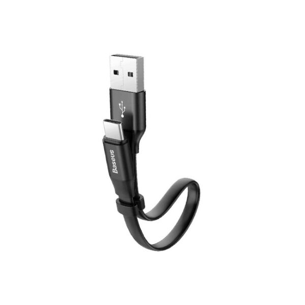 BASEUS Cable 23cm 2A Usb To Type-C Cable For Power Bank - Black CATMBJ-01