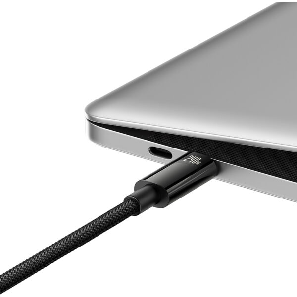 Baseus Cable Type-C to Type-C 240W Tungsten Gold Super Adaptive Fast Charging Data Cable  For Laptop Macbook Ipad 2m Black CAWJ040101 - Image 4