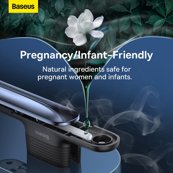 Baseus Graceful Car Fragrance Metal Car Air Freshener 120 Days Long-lasting Scent CNZX000014 Dark Tarnish - Image 4