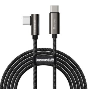 Baseus CATCS-01 Legend Series Elbow Fast Charging Data Cable Type-C to Type-C 100W 1m Black