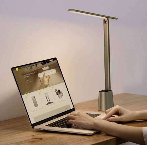 BASEUS Smart Eye Series Rechargeable Folding Reading Desk Lamp  Smart Light  - Dark Grey DGZG-0G - Image 8