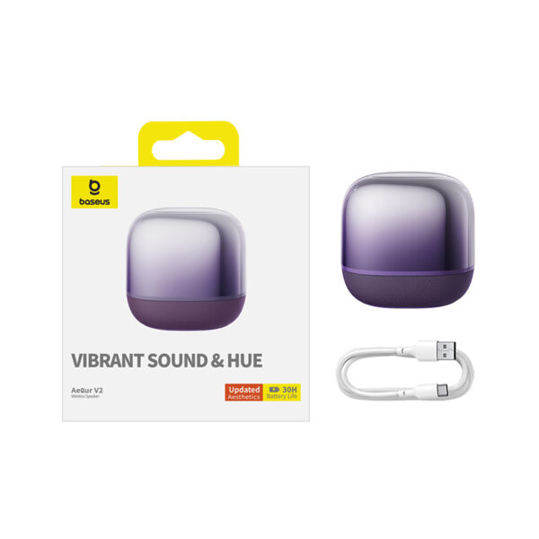 Baseus AeQur V2 Portable Wireless TWS Speaker 30Hour Playtime With Crystal Clear Sound Bass and 3EQ A20056200521-00 - Image 2
