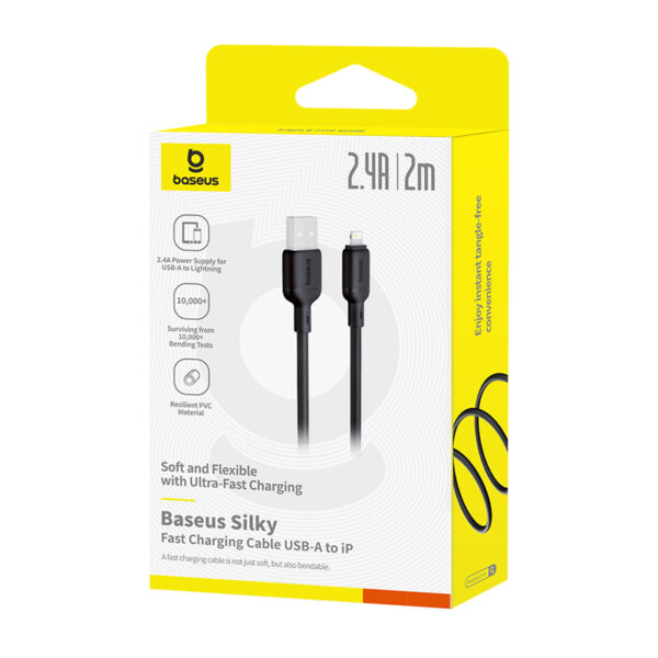 The Baseus Silky Series USB to Lightning 2.4A Fast Charging Cable - Image 2