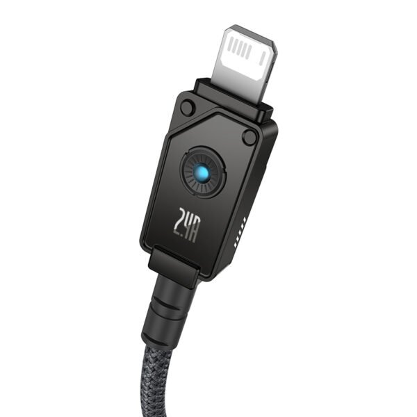 Baseus Cable USB to Lightning Cable For Iphone 11 12 13 14 Series 20W  Premium Unbreakable Series 1m Cluster Black P10355802111-00 - Image 2
