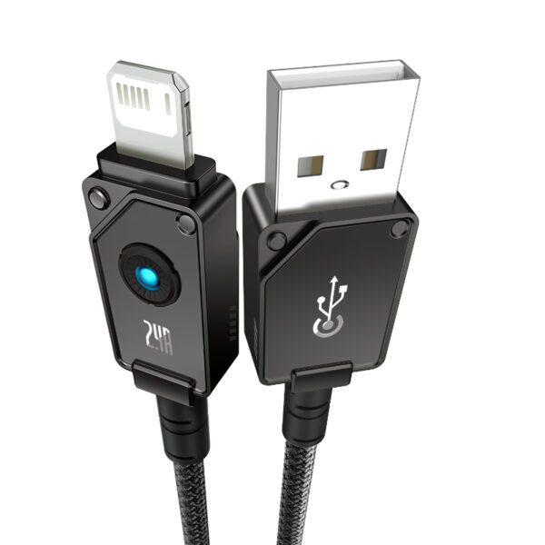 Baseus Cable USB to Lightning Cable For Iphone 11 12 13 14 Series 20W  Premium Unbreakable Series 1m Cluster Black P10355802111-00 - Image 3