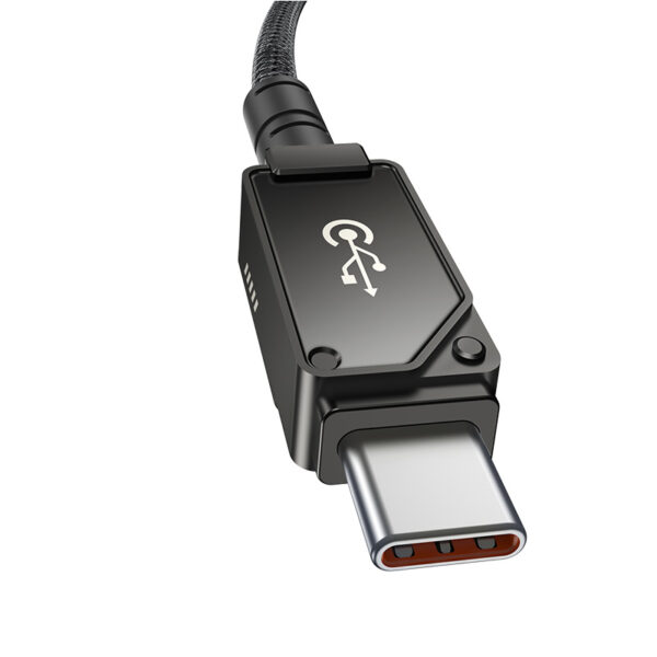 Baseus Cable Premium Unbreakable Series Fast Charging Data Cable Type-C to Lightning For Iphone 11 12 13 14 Series 20W 1m Cluster Black P10355803111-00 - Image 2