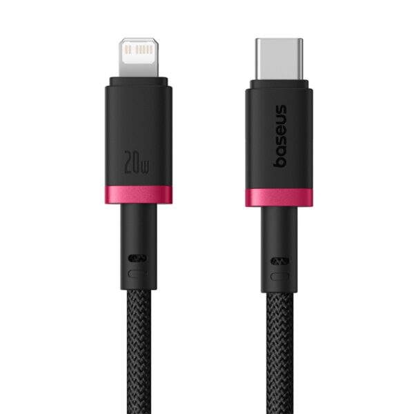 Cable For Iphone PD 20W by Baseus Dura Series Fast Charging Cable Type-C to Lightning 2m Red+Black P10377800U01-03 - Image 4