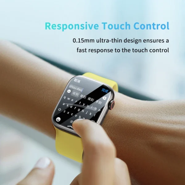 Baseus NanoCrystal Series Full-Coverage Screen Protector Glass For Apple Iwatch 7 8 9 45MM  P6001510C201-03 - Image 2