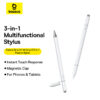 Baseus Universal Stylus For IPAD TAB Android Smooth Writing III 3-in-1 Passive StylusNon-magnetic Version Moon White P80080804213-00
