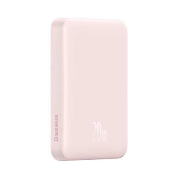 Baseus Magsafe 10000mAh Magnetic Wireless Fast Charge Power Bank 20W With 60W Type-C Cable  - Pink PPCX030004 - Image 2