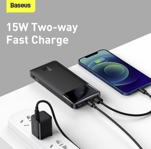 Baseus Bipow Digital Display Fast Charging  Power bank 10000mAh 15W Black PPDML-I01 - Image 3
