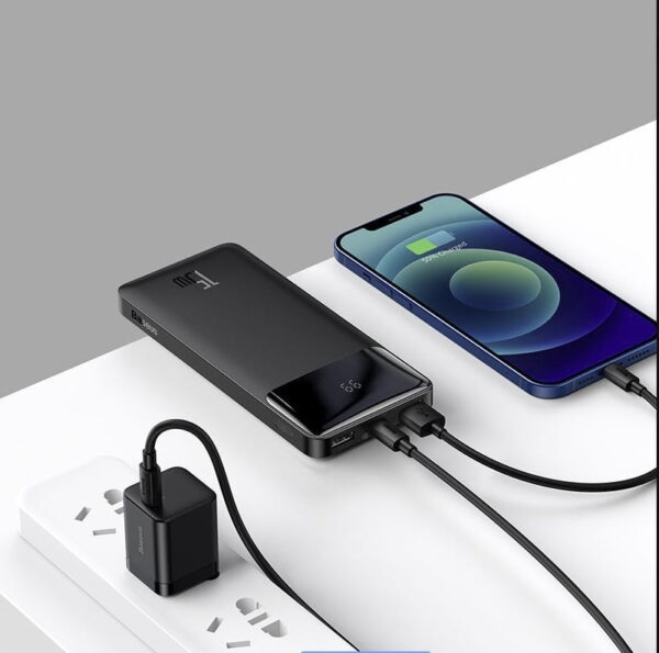 Baseus Bipow Digital Display Fast Charging  Power bank 10000mAh 15W Black PPDML-I01 - Image 2