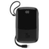 Baseus Q pow power bank 10000mAh 3A 15W  With built in Lightning cable black