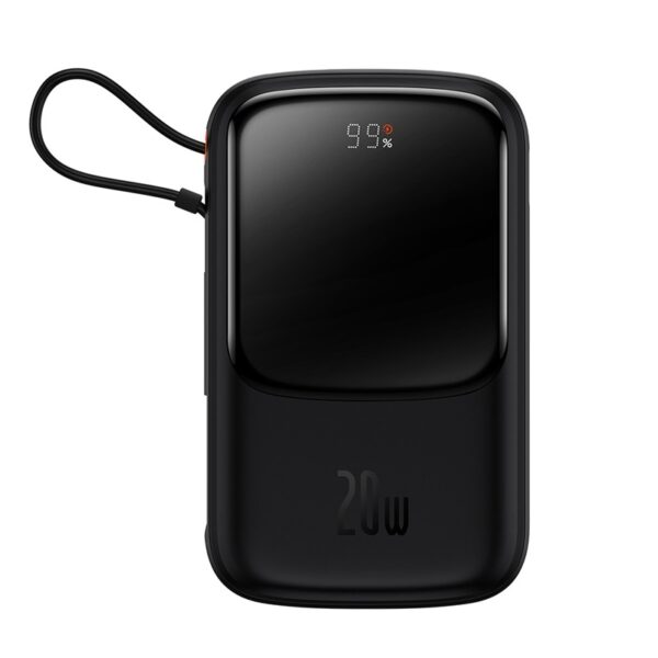 Baseus Power Bank Qpow Pro Digital Display Fast Charge 10000mAh 20W Iphone Lightning  Edition Black PPQD020001 - Image 3