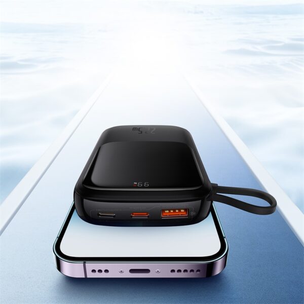 Baseus Power Bank Qpow Pro Digital Display Fast Charge 10000mAh 22.5W Type-C Edition Black - Image 5