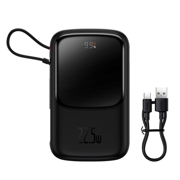 Baseus Power Bank Qpow Pro Digital Display Fast Charge 10000mAh 22.5W Type-C Edition Black - Image 2