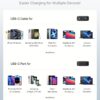 Premium Baseus Power bank 65W 20000mAh Free2pull Retractable For Macbook Laptop Mobile P10073700123 00 8