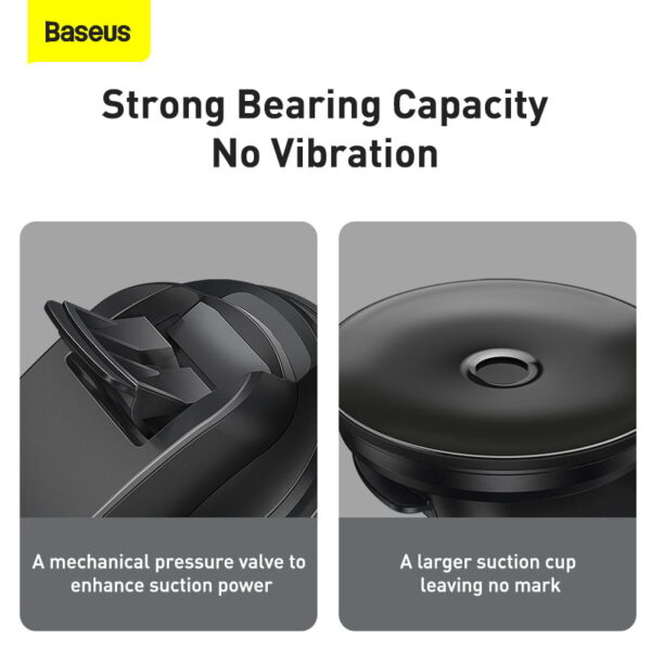 Baseus Easy Control Clamp Car Mount Holder A Set Air Vent & Dashboard  Black SUYK000001 - Image 9