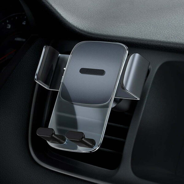 Baseus Easy Control Clamp Car Mount Holder A Set Air Vent & Dashboard  Black SUYK000001 - Image 7