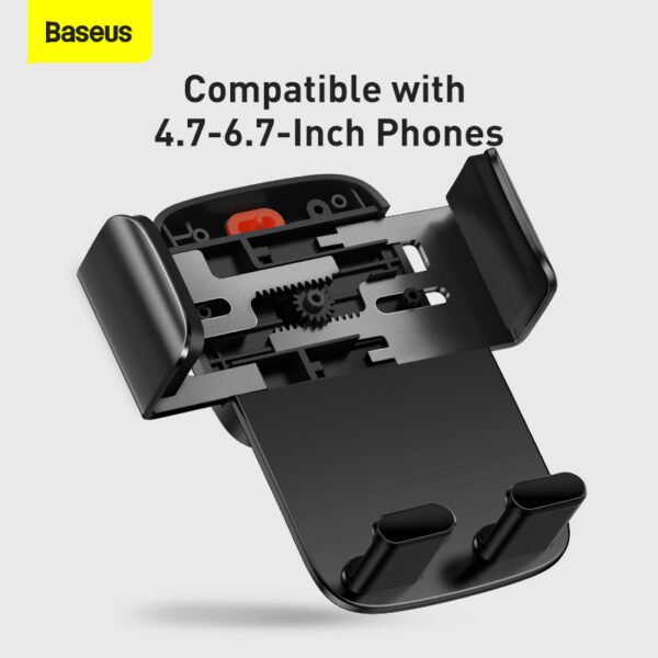 Baseus Car Mount Holder Easy Control Pro Clamp Air Outlet Version Black SUYK010101 - Image 3