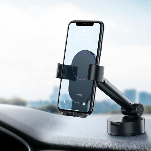 Baseus Gravity Car Mount Dashboard Windshield Phone Bracket Holder black  SUYL-JY01