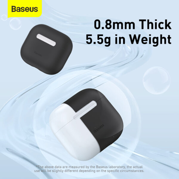 Baseus Apple Air Pods 2021 Case Super Thin Silica Gel Black WIAPPOD-CBZ01 - Image 7