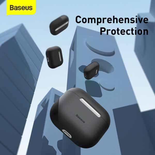 Baseus Apple Air Pods 2021 Case Super Thin Silica Gel Black WIAPPOD-CBZ01 - Image 6