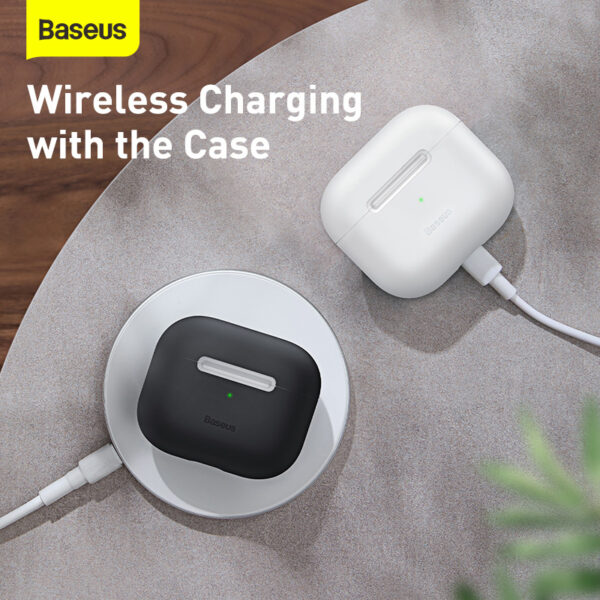 Baseus Apple Air Pods 2021 Case Super Thin Silica Gel Black WIAPPOD-CBZ01 - Image 4
