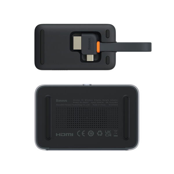 Baseus Display Dongle  4K Wireless  Adapter Grey WKGQ050013 - Image 4