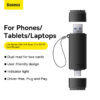 Baseus Card Reader AirJoy Series Dual Read 3.0  Output USB-A  & Type-C to SD TF Card Reader WKQX070301